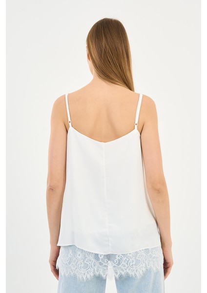 Ucu Dantelli Askılı Bluz (ARTNR5473)