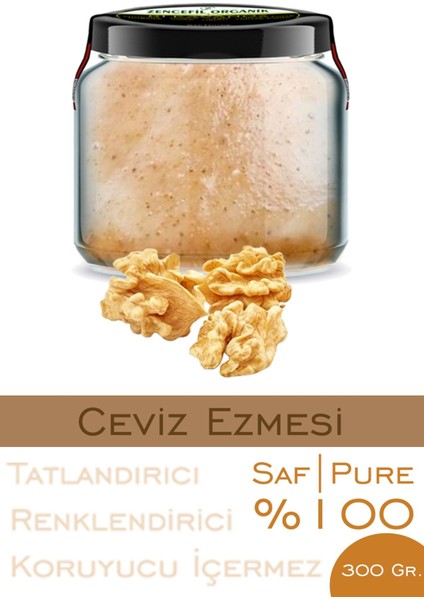 Ceviz Ezmesi Şeker İlavesiz Bi Kavanoz 330 cc