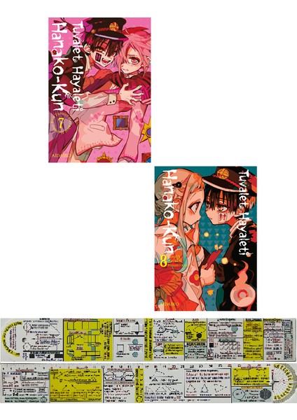 Manga Seti / Tuvalet Hayaleti Hanako-Kun 7. 8. Ciltler (Matematik Öğreten Cetvel) - AidaIro