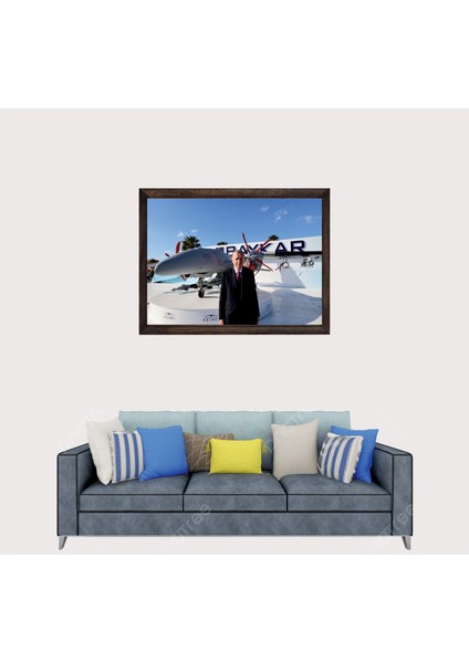 Cumhurbaşkanımız Recep Tayyip Erdoğan, Çerçeveli Cam Duvar Tablosu 30 x 45 cm SP16 fiyatları
