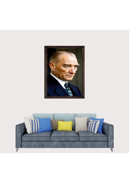 Türkçü, Mustafa Kemal Atatürk , Türk, Çerçeveli Cam Duvar Tablosu 20 x 30 cm Sp4 fiyatları