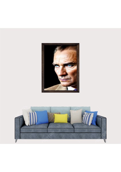 Türkçü, Mustafa Kemal Atatürk , Türk, Çerçeveli Cam Duvar Tablosu 20 x 30 cm Sp7 fiyatları