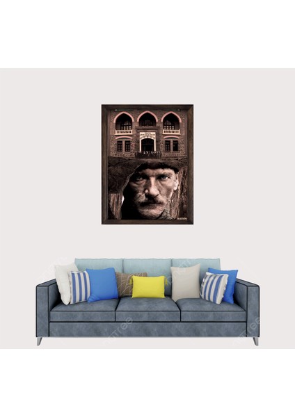 Türkçü, Mustafa Kemal Atatürk , Türk, Çerçeveli Cam Duvar Tablosu 20 x 30 cm SP12 fiyatları