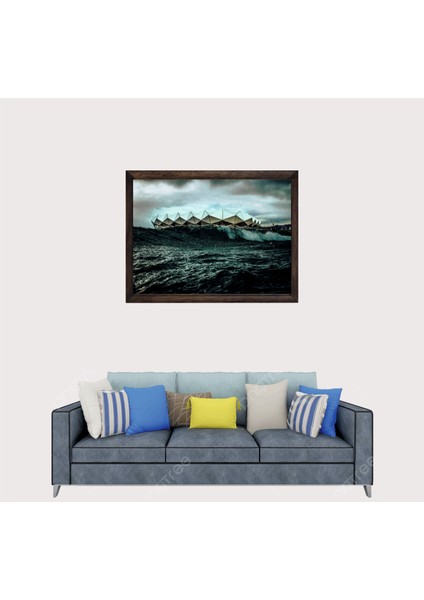 Trabzon, Trabzonspor Papara Park Stadyumu Çerçeveli Cam Duvar Tablosu 20 x 30 cm Sp3 fiyatları