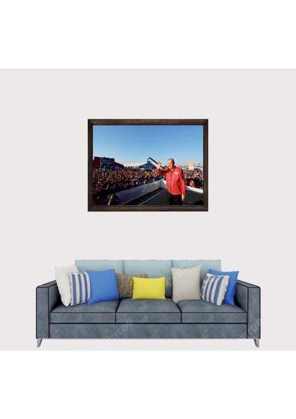 Cumhurbaşkanımız Recep Tayyip Erdoğan, Çerçeveli Cam Duvar Tablosu 20 x 30 cm SP12 fiyatları