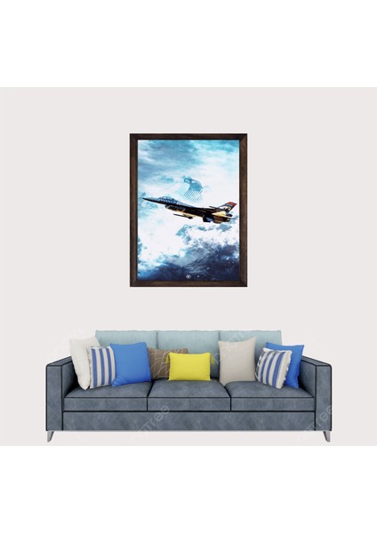 Türkçü, Türk Filo F16 Çerçeveli Cam Duvar Tablosu 30 x 45 cm fiyatları