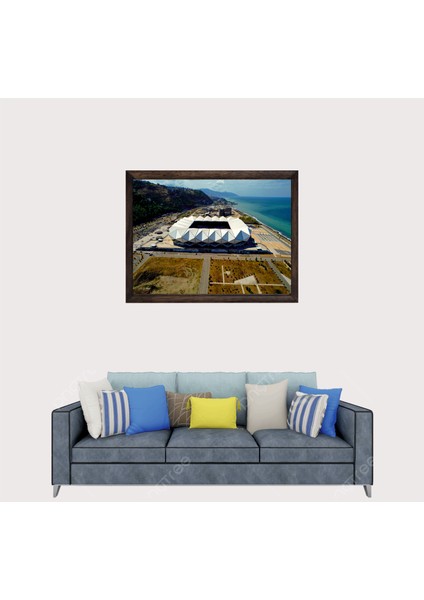 Trabzon, Trabzonspor Papara Park Stadyumu Çerçeveli Cam Duvar Tablosu 20 x 30 cm Sp1 fiyatları