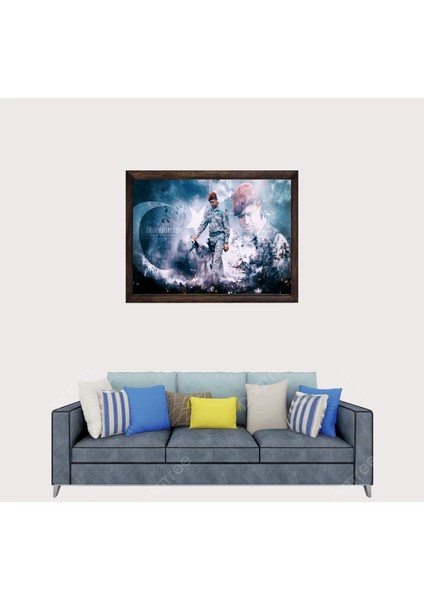 Türkçü, Vatan Şehidi, Çerçeveli Cam Duvar Tablosu 30 x 45 cm Sp1 fiyatları