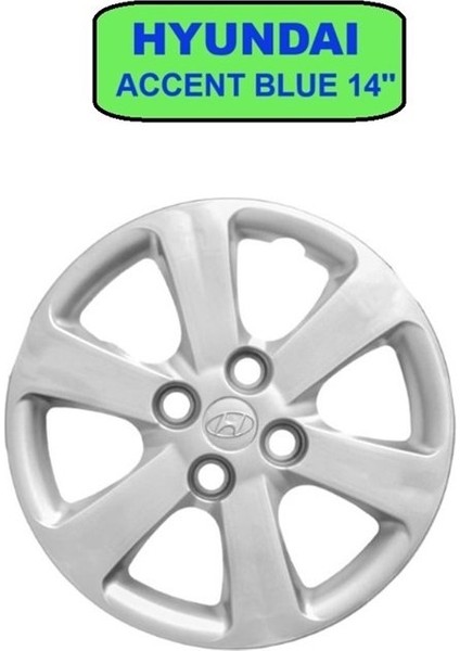 Jant Kapak 14'' Inç Takım (4 Adet) Hyundaı Accent Blue