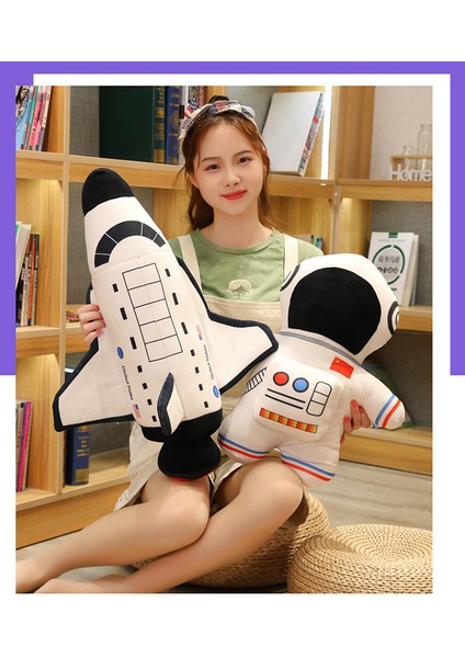 Astronot Uzay Mekiği Peluş Oyuncak Uzay Gemisi Çocuk 2 1 Set · (Yurt Dışından)