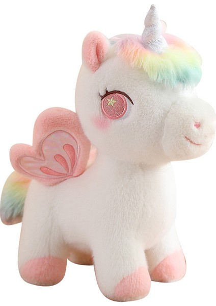 25CM Renkli Pegasus Unicorn Oyuncak Doll Çocuk Peluş Oyuncak (Yurt Dışından)