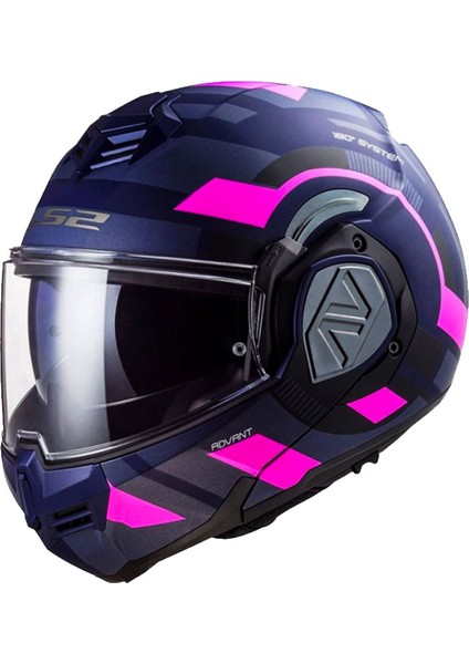 Advant Velum Mat Mavi-Pembe Kask