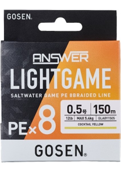 Answer Light Game Pe8 Örgü Lrf Ipi 150MT Coctail Yellow