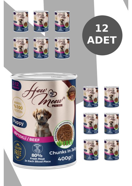12 Adet Pate Yavru Köpek Yaş Maması Biftekli fiyatları