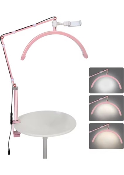 HD-M3X Ay Lamba LED Video Işığı Yarım Ay Şekilli Kumandalı Dolgu Işık Kalıcı Makyaj Tatto Çekim Işığı