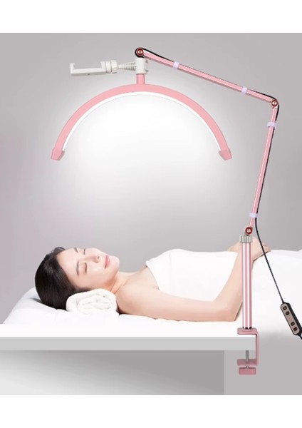 HD-M3X Ay Lamba LED Video Işığı Yarım Ay Şekilli Kumandalı Dolgu Işık Kalıcı Makyaj Tatto Çekim Işığı fiyatları