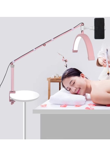 HD-M3X Ay Lamba LED Video Işığı Yarım Ay Şekilli Kumandalı Dolgu Işık Kalıcı Makyaj Tatto Çekim Işığı indirimleri