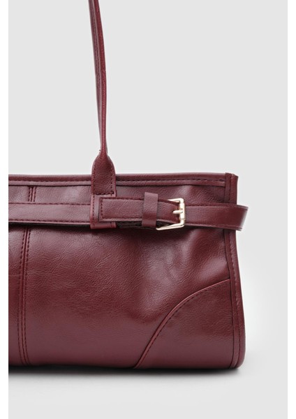 Enyola Bordo Vintage Baget Çanta fırsatları