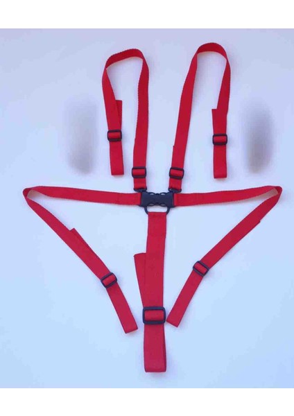 Pedsiz Kırmızı 5 Noktalı Bebek Mama Koltuğu Sandalye Bebek Arabası Güvenlik Emniyet Kemeri