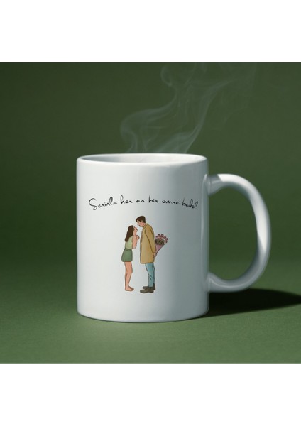 Seninle Her An Bir Ömre Bedel Sevgililer Günü Baskı Kupa Bardak fiyatları