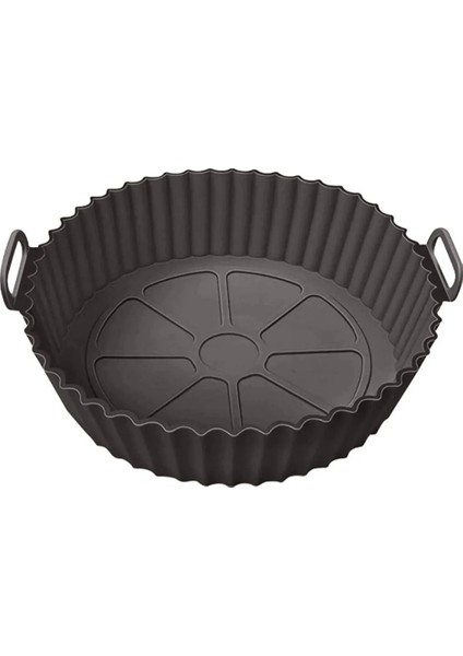 Yüksek Kallite Büyük Boy Xl Airfryer Silikon Pişirme Kabı Bpa Içermez Airfryer Silikon Pişirme Kağıdı, Yapışmaz Kolay Temizlenir, Air Fryer Kalıbı