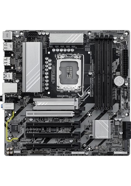 B860M DS3H WIFI6E 9066MHZ (Oc) DDR5 M.2 1851P Matx Anakart