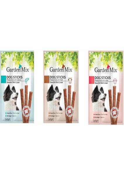 Karışık Köpek Ödül Sticks x 3 Adet