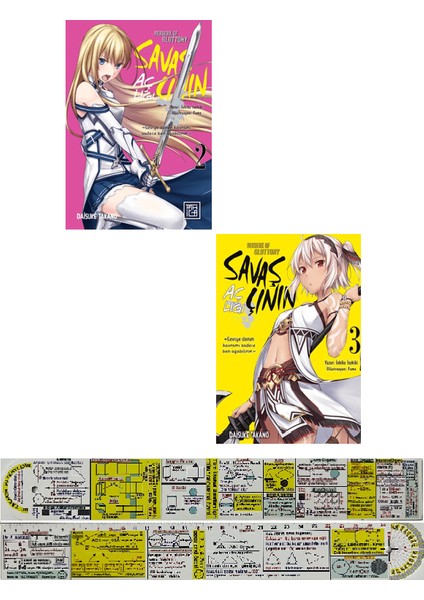 Manga Seti / Savaşçının Açlığı 2. 3. Ciltler (Matematik Öğreten Cetvel) - Ichika Issiki
