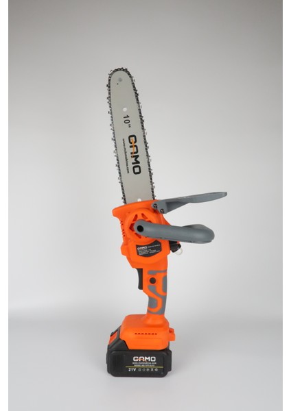 10" Akülü Şarjlı Zincirli Budama Testeresi 24cm Kesim Çapı