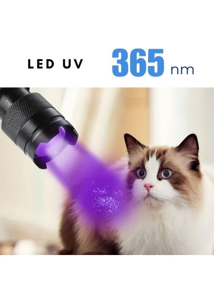 UV-102 Ultraviyole Mor Işık Fener, 365 Nm Uv El Feneri, Tırnak Oje Kurutucu, Değerli Taş Tespiti fırsatları
