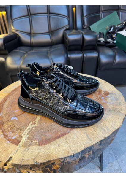 1074 Siyahhakiki Deri Erkek Sneakers fiyatları