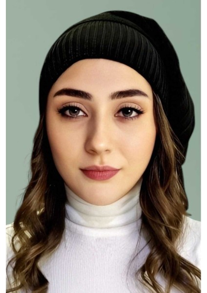 Kadın Kışlık Triko Örgü Bere ve Boyunluk