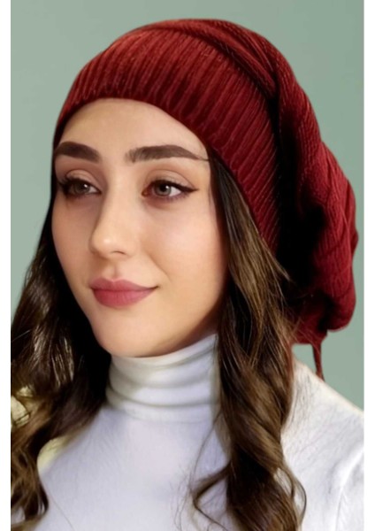Kadın Kışlık Triko Örgü Bere ve Boyunluk