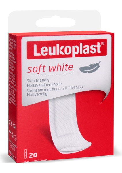 Soft White 19x72 mm 20 Adet Yara Bandı
