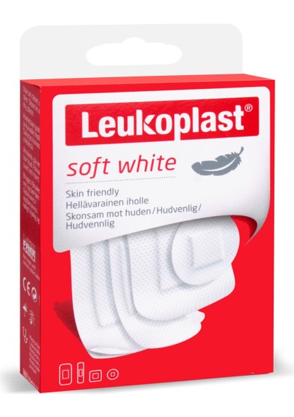 Soft White 19x72mm (12 ad.), 6x22mm (6 ad.), 38x72mm(8 ad.), 38x38 mm(4 ad.) Yara Bandı modelleri