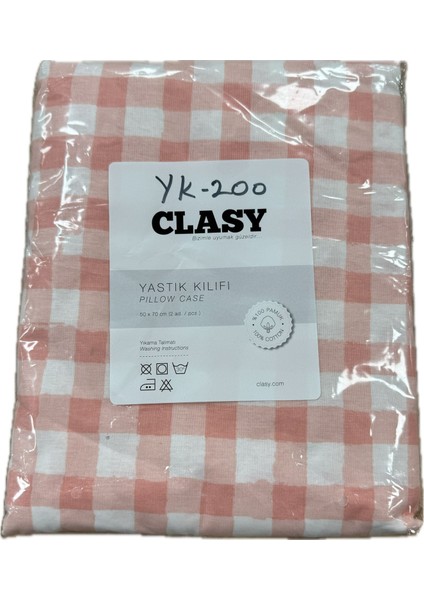 Ranforce 2 Adet Yastık Kılıfı Ekoseli Desenli Pembe fiyatları