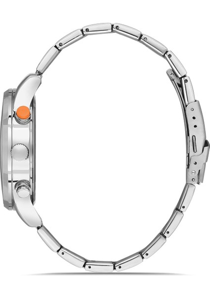 Klasik Metal Erkek Kol Saati Gümüş Turuncu Renk PL-0975E1X modelleri