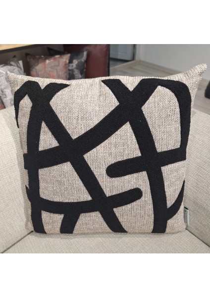 Kırlentevim Punch Kırlent Özel Tasarım Süzene Eyfel Kılıf 45 x 45 cm