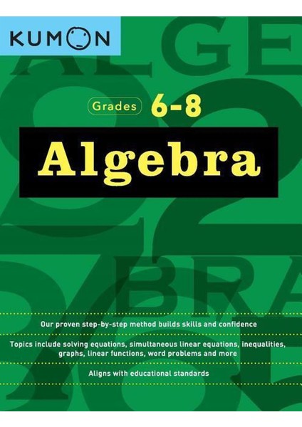 Grades 6 / 8 Algebra - Kumon Publishing