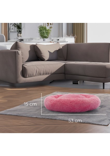 Peluş Kedi ve Köpek Yatağı Pembe Renkte, Ekonomik Kedi Yatağı fiyatları
