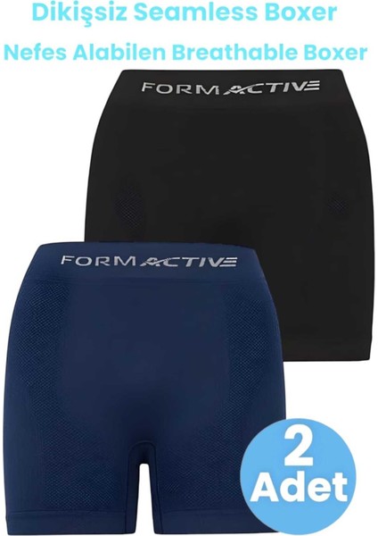 Erkek Dikişsiz/seamless Nefes Alabilen Boxer 2'li Set