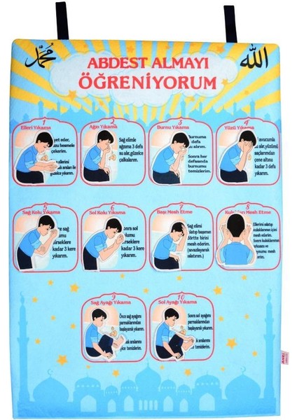 Cırtlı Pano Abdest Almayı Öğreniyorum