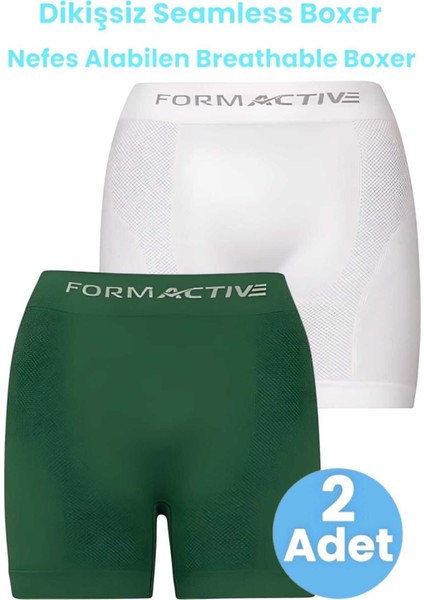 Erkek Dikişsiz/seamless Nefes Alabilen Boxer 2'li Set