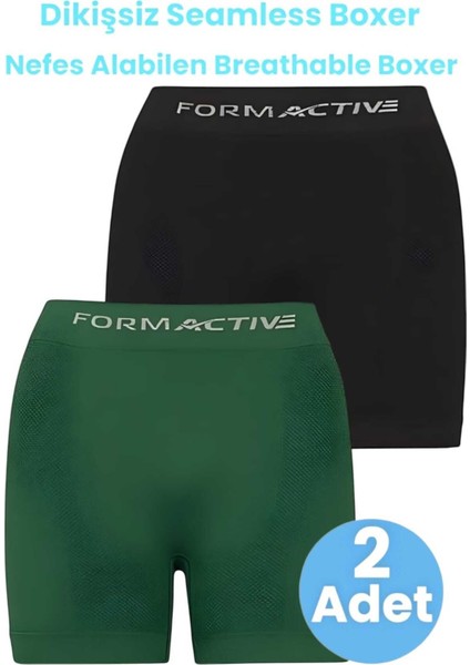 Erkek Dikişsiz/seamless Nefes Alabilen Boxer 2'li Set