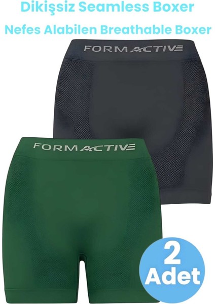 Erkek Dikişsiz/seamless Nefes Alabilen Boxer 2'li Set