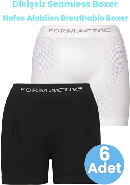 Erkek Dikişsiz/seamless Nefes Alabilen Boxer 6 Adet fırsatları
