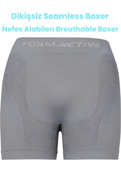 Erkek Dikişsiz/seamless Nefes Alabilen Boxer 6 Adet