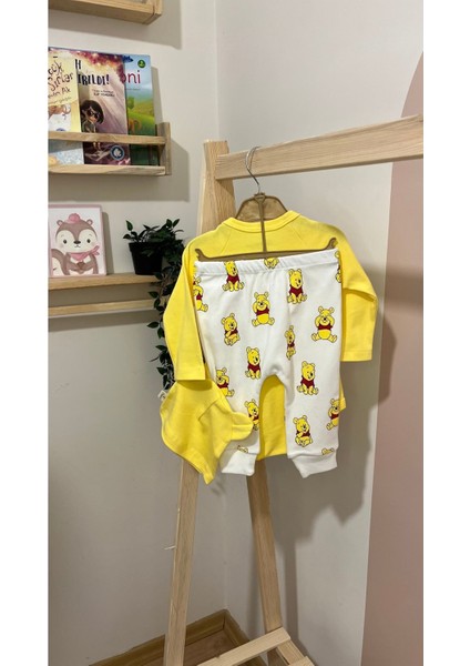 Mini Cayzen Erkek 6-9-12-18 Ay Ayıcıklı 3 Lü Takım