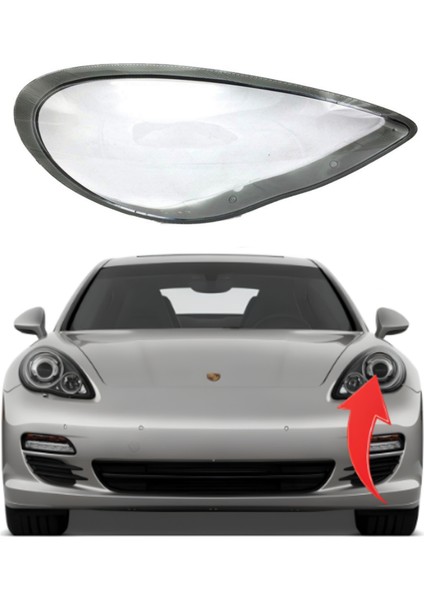 Porsche Panamera 2010-2014 Sağ Far Camı Siyah Frc 89 fiyatları