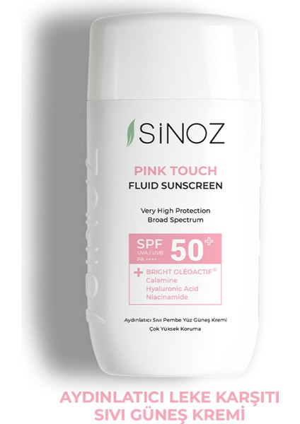 SPF50+ Pink Touch Sıvı Güneş Kremi